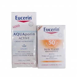 Eucerin fluido facial SPF 50+ 50 ml + regalo Aquaporin light