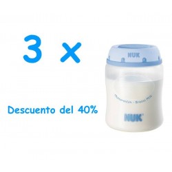 Recipiente para leche materna Nuk 3 Unidades